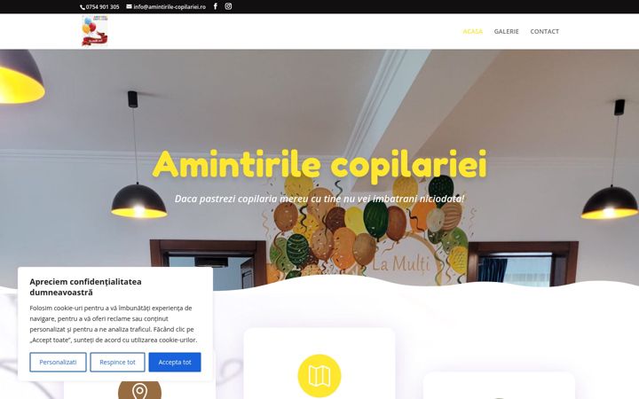 Snímek obrazovky amintirile-copilariei.ro