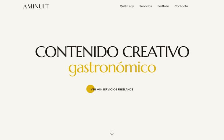 Screenshot of aminuit.es