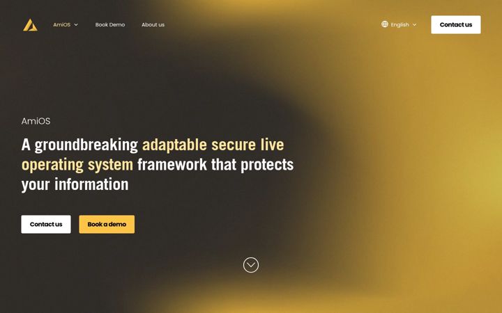 Screenshot of amios.se