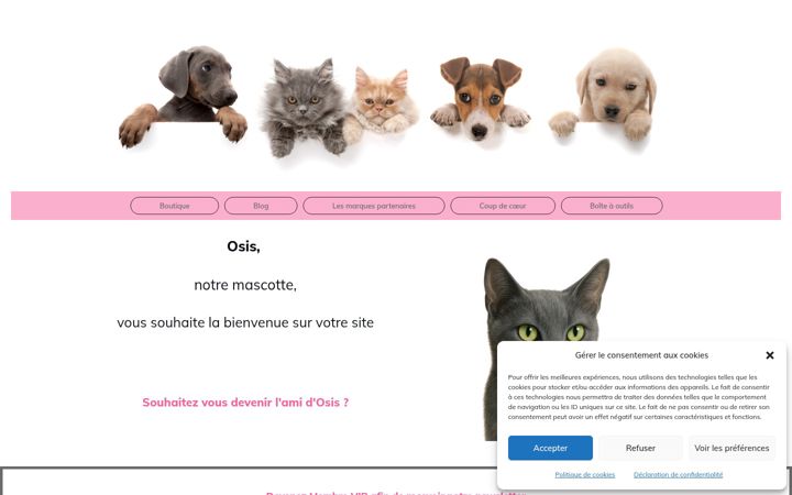 Screenshot di amiosis.fr