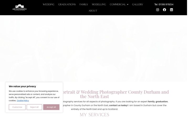 Screenshot of amiphotography.co.uk