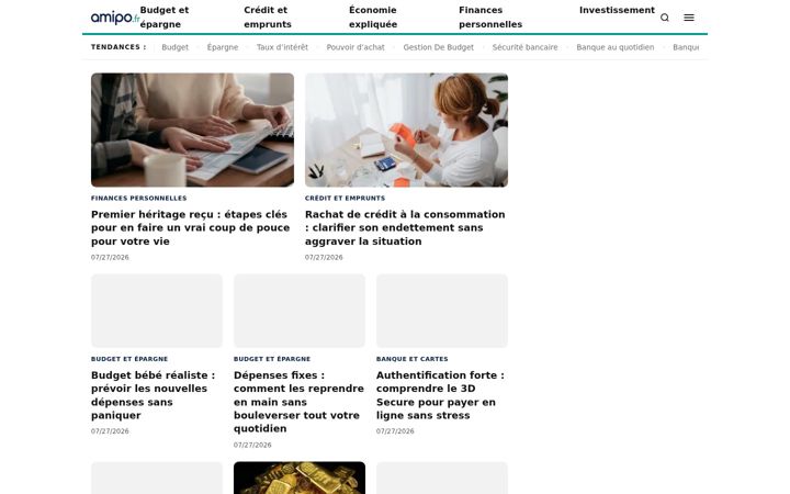 Screenshot of amipo.fr