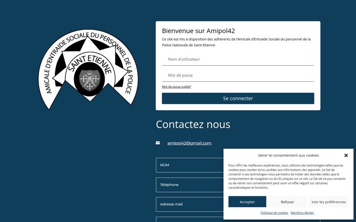 Screenshot di amipol42.fr