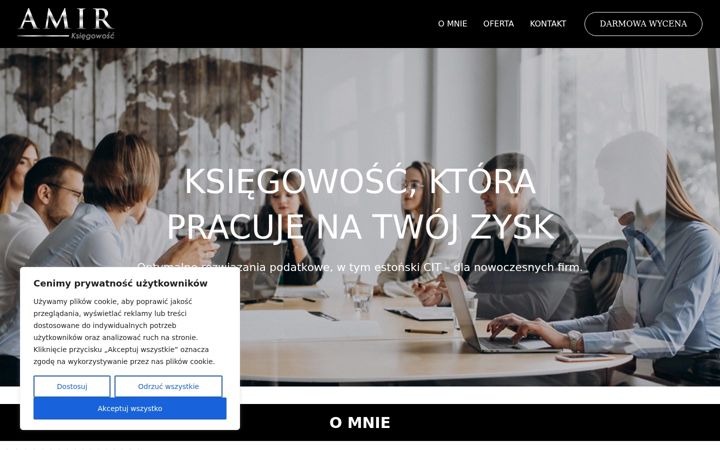 Screenshot of amir-ksiegowosc.pl