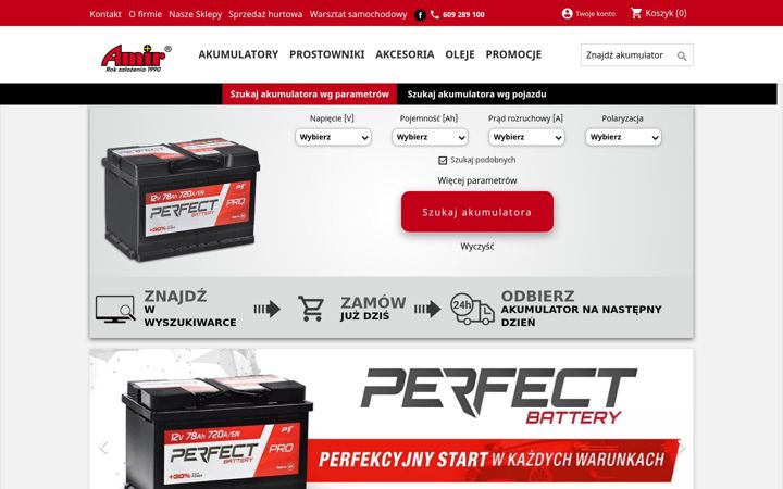 Screenshot of amir.net.pl
