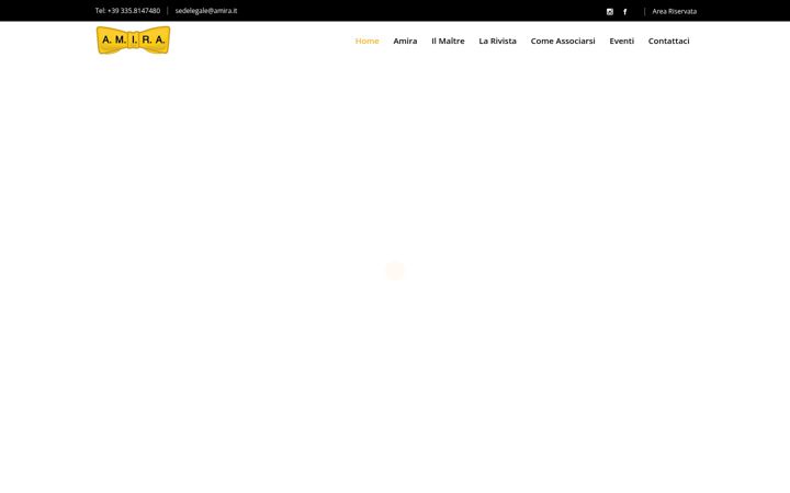 Screenshot stránky amira-italia.it