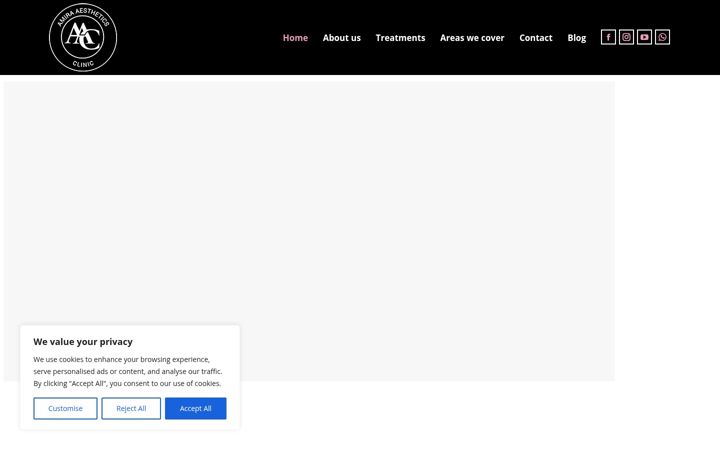 Screenshot of amiraaestheticsclinic.co.uk