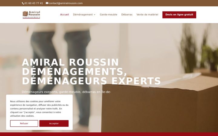 Screenshot of amiralroussin-demenagements.fr