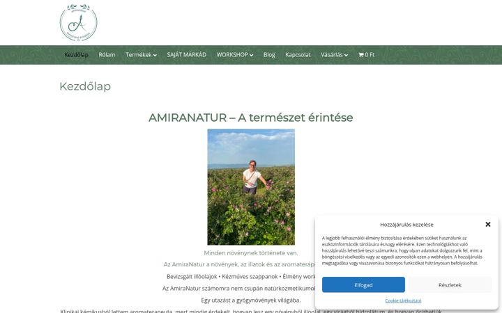 Captura de ecrã de amiranatur.hu