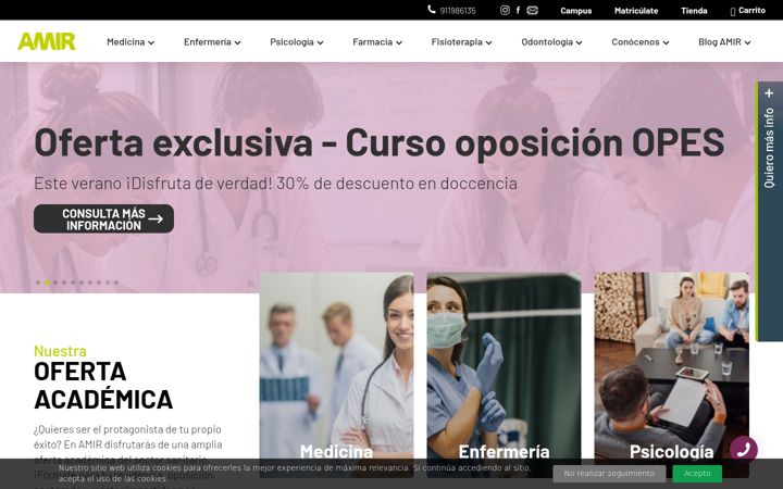 Screenshot του amireducacion.com