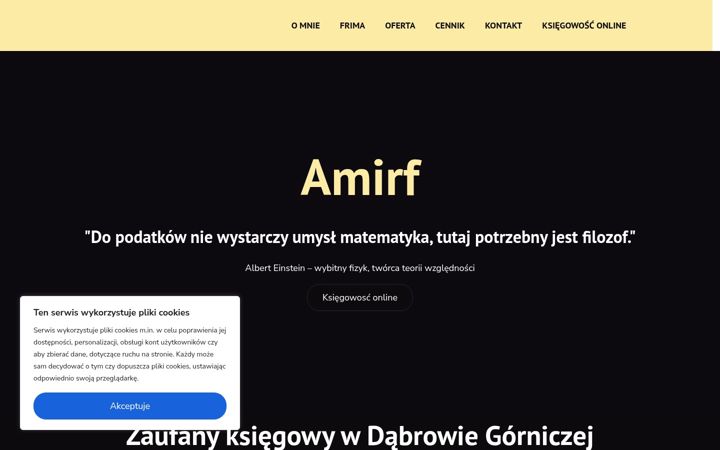 Screenshot of amirf.pl