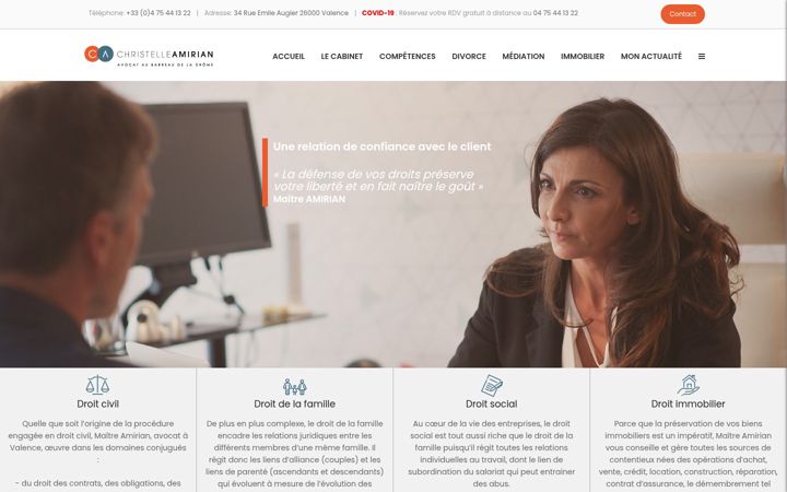 Screenshot of amirian-avocat.fr