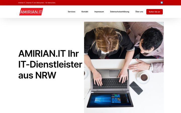 Screenshot of amirian.de
