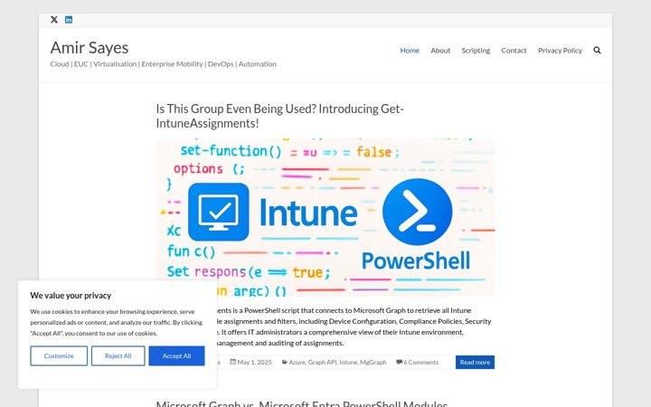 Screenshot of amirsayes.co.uk