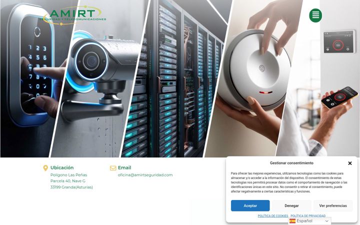 Screenshot of amirtseguridad.es