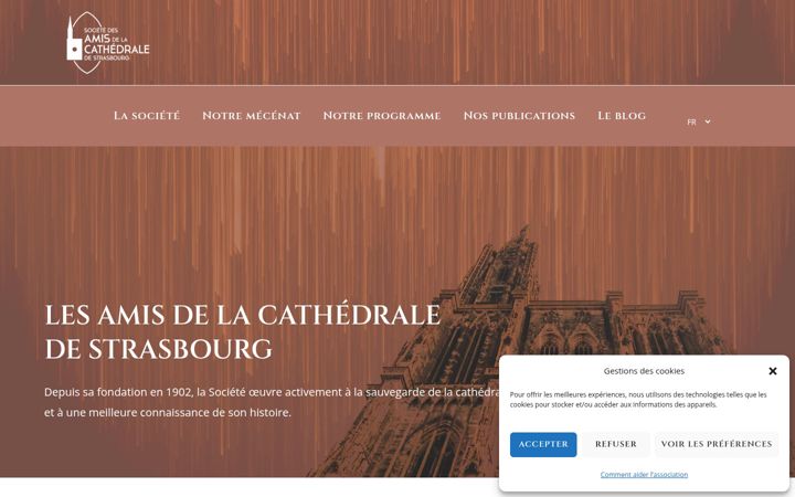 Snímek obrazovky amis-cathedrale-strasbourg.eu