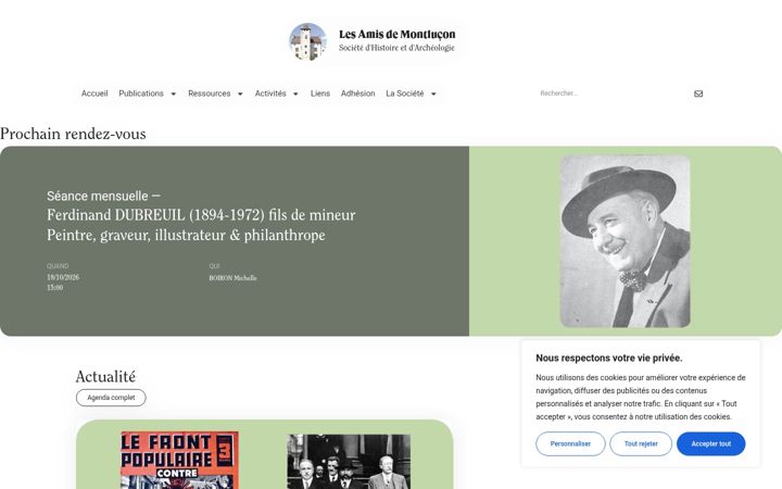 Screenshot of amis-de-montlucon.com