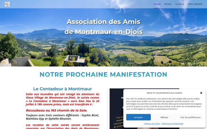 Ekrānuzņēmums no amis-de-montmaur-en-diois.fr