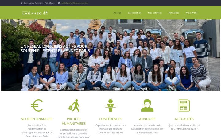 Screenshot di amis-laennec.fr