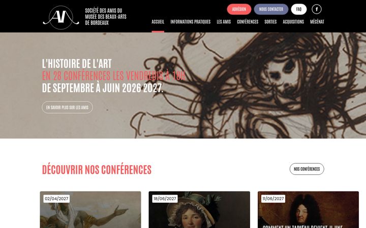 Screenshot of amis-musees-bordeaux.com