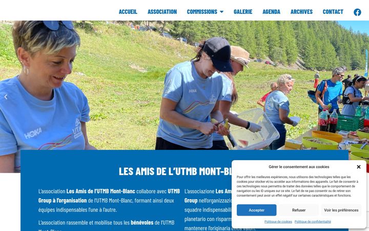 Screenshot of amis-utmb.org
