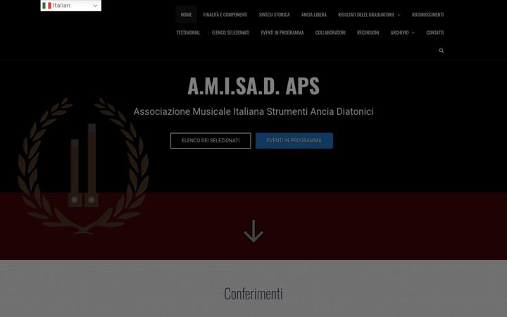 Ekrānuzņēmums no amisad.org