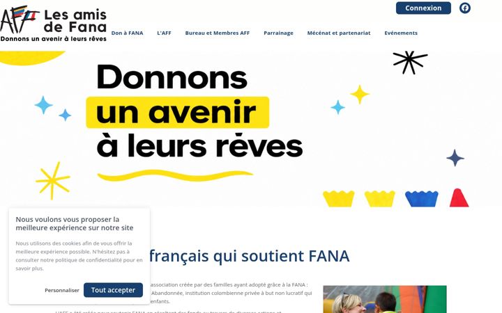Screenshot of amisdefana.fr