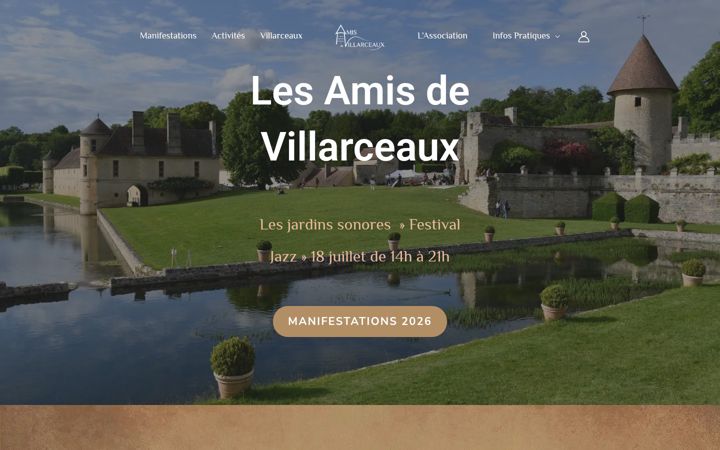 Snímek obrazovky amisdevillarceaux.fr