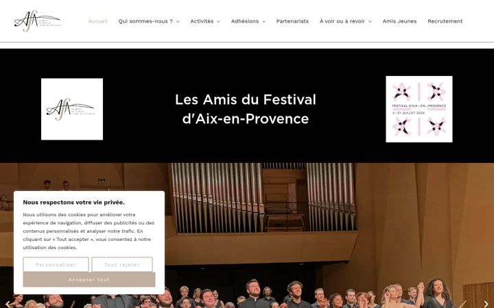 Screenshot of amisdufestival-aix.org