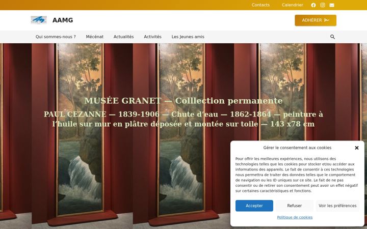 Screenshot of amisdumuseegranet.fr