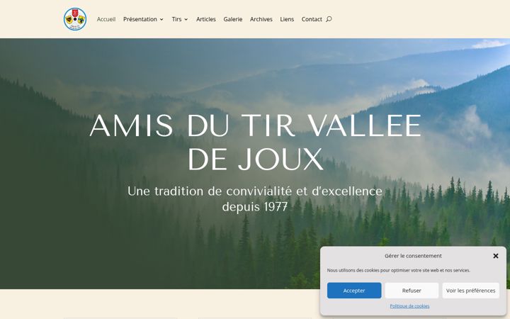 Screenshot of amisdutirvalleedejoux.ch