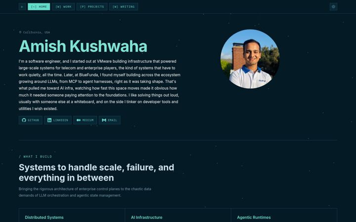 Screenshot of amishk.com