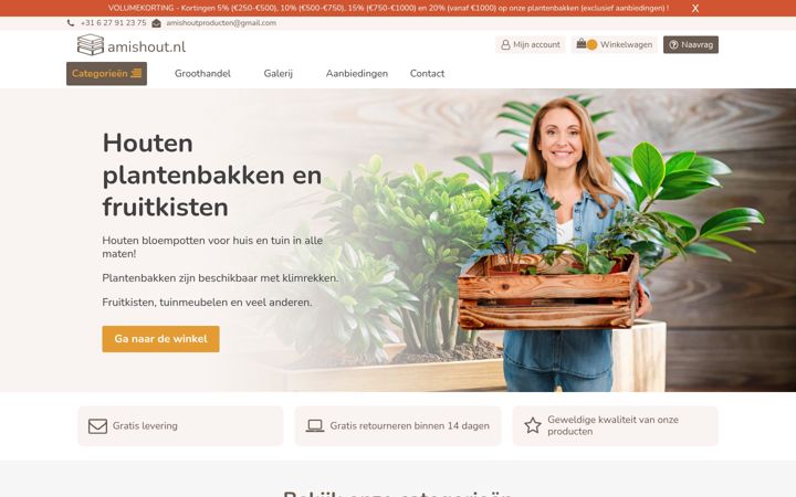 Screenshot of amishout.nl