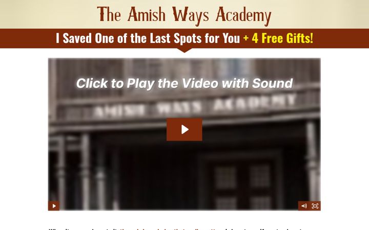 Screenshot of amishwaysacademy.com