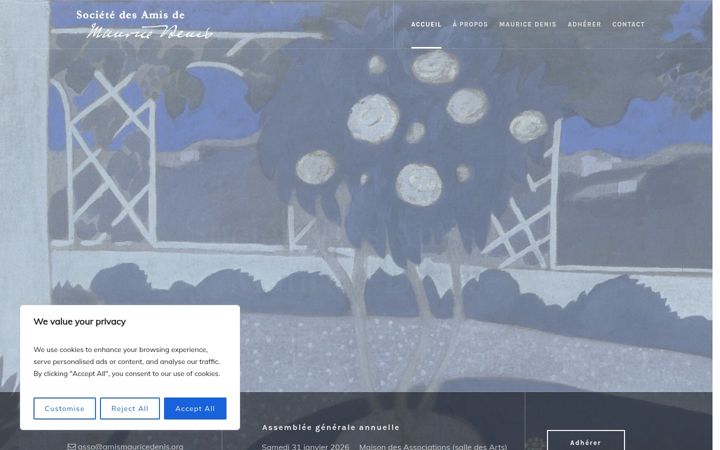 Screenshot of amismauricedenis.org