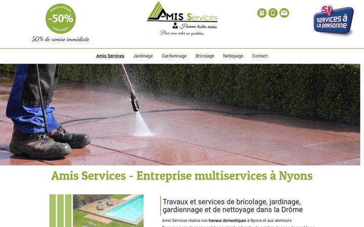 Snímek obrazovky amisservices.fr