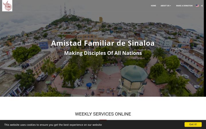 Screenshot of amistadmazatlan.com