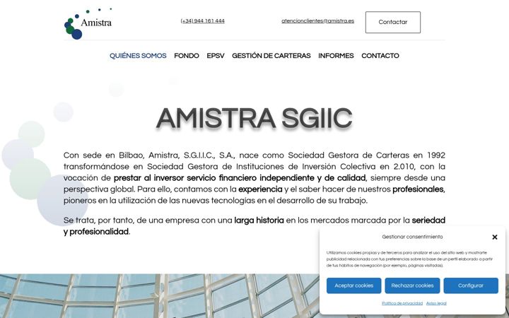 Zrzut ekranu amistra.es