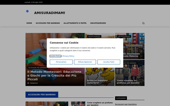 Screenshot of amisuradimamma.it