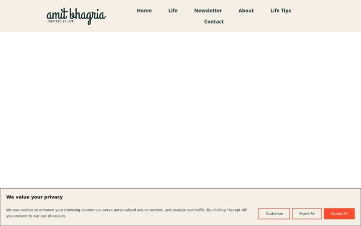 Screenshot of amitbhagria.com