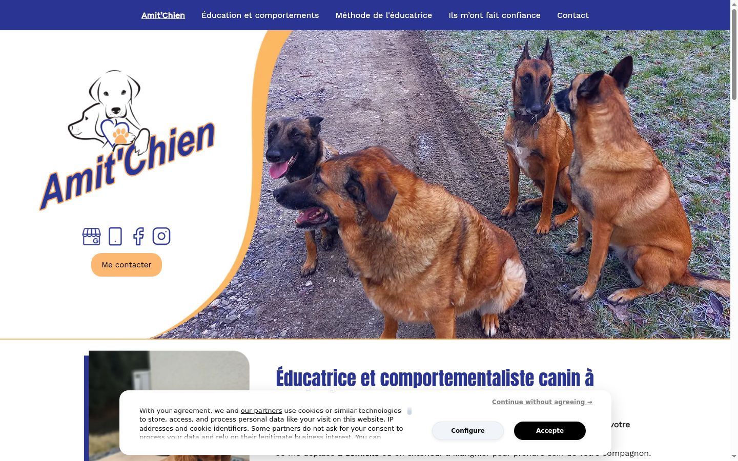 Screenshot van de toestemmingsbanner zoals getoond vóór enige interactie
