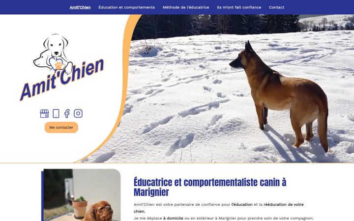 Screenshot of amitchien-educateur-canin.fr