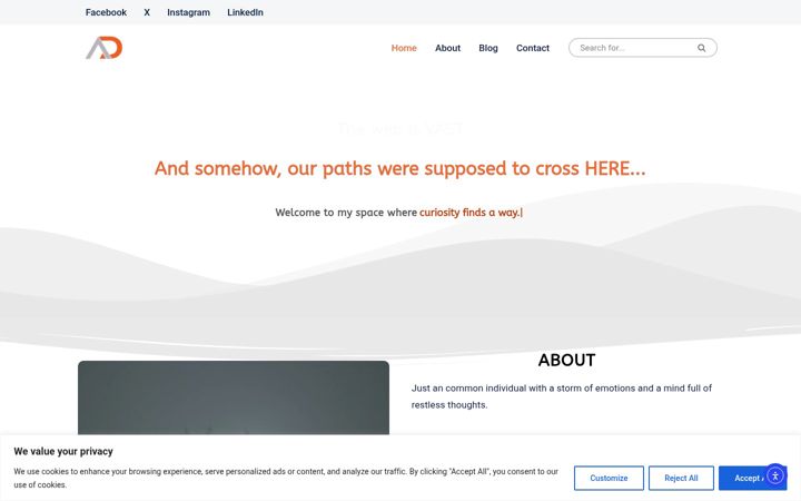 Screenshot of amitdahal.com