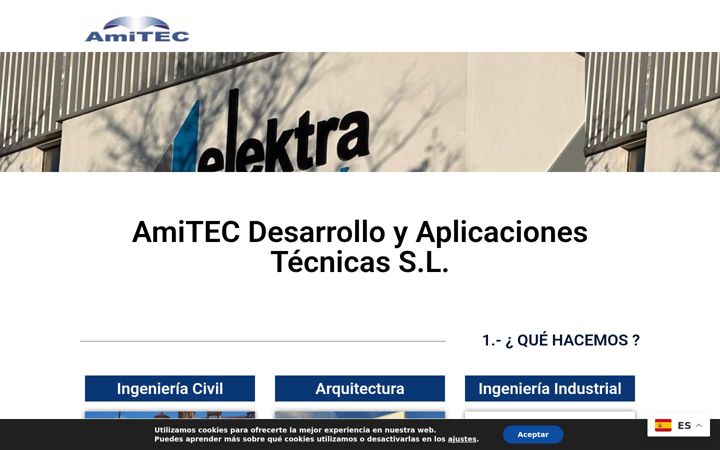 Zrzut ekranu amitecdesarrolloaplicacionestecnicas.es