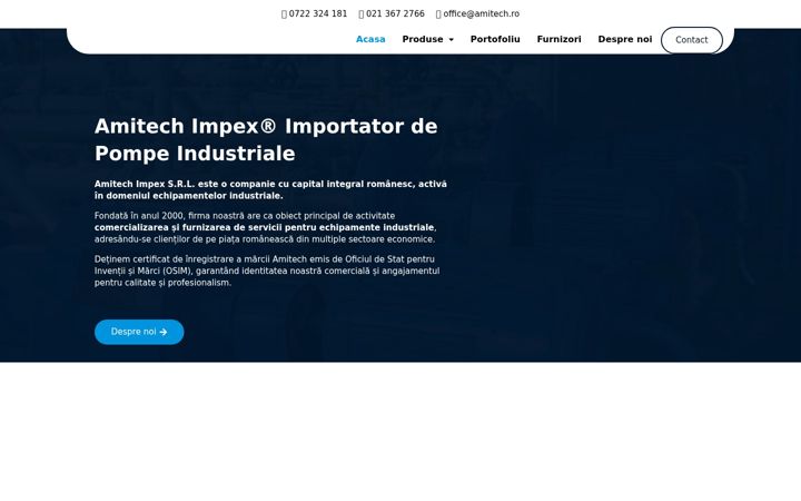 Screenshot of amitech.ro