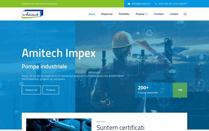 Screenshot of amitechpompe.ro