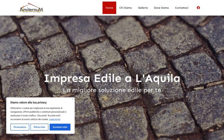 Screenshot of amiternumedilizia.it