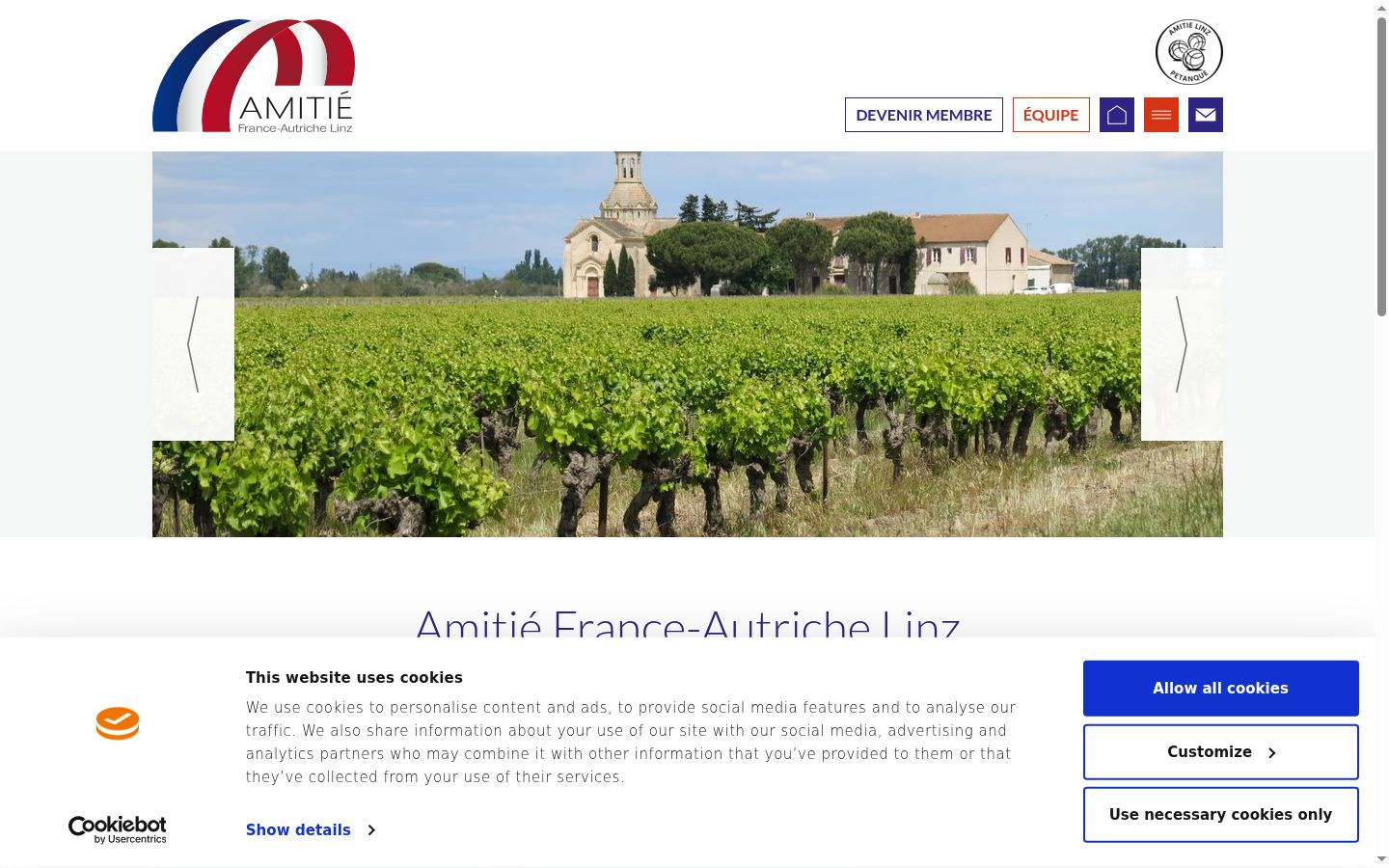 Screenshot tal-banner tal-kunsens muri qabel kwalunkwe interazzjoni