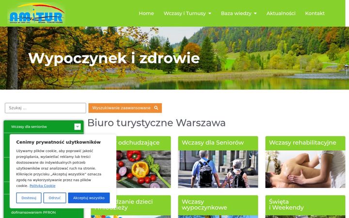 Screenshot of amitur.pl