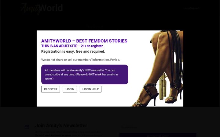 Screenshot of amityworld.com